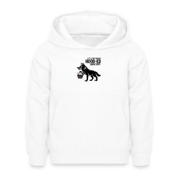 Loup de conte de fées avec panier - Sweat à capuche Enfant - blanc - Devant - AI Model Kid Female (0cm)