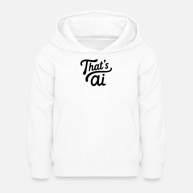 « C’est de l’IA » Typographie manuscrite - Sweat à capuche Enfant - blanc