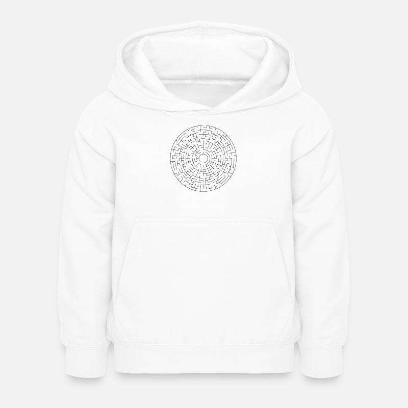 Labyrinthe - Sweat à capuche Enfant - blanc
