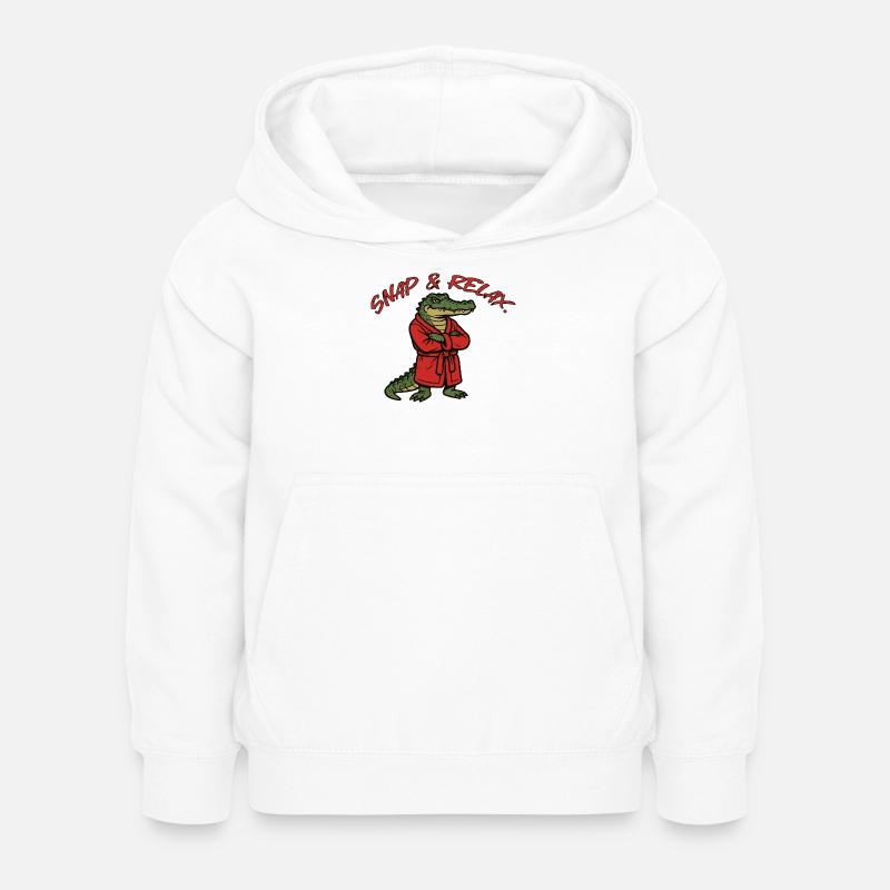 Snap & Relax - Kinder Hoodie - Weiß