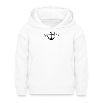 Magasin principal - Sweat à capuche Enfant - blanc - Devant - AI Model Kid Female (0cm)