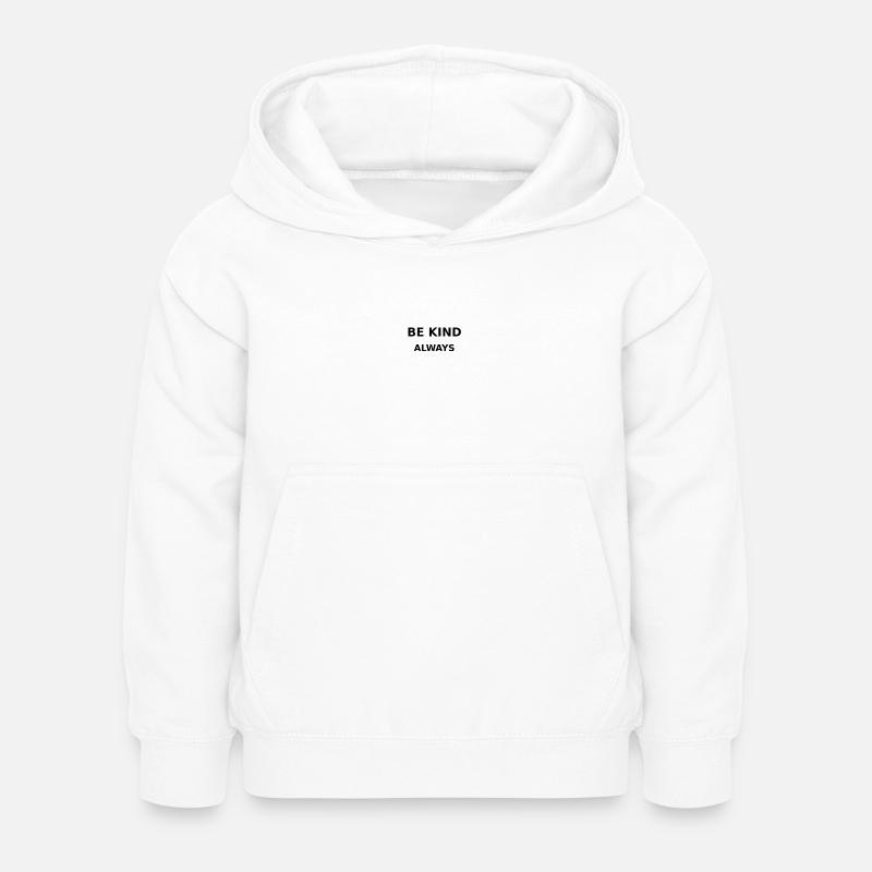 Be Kind - Kinder Hoodie - Weiß