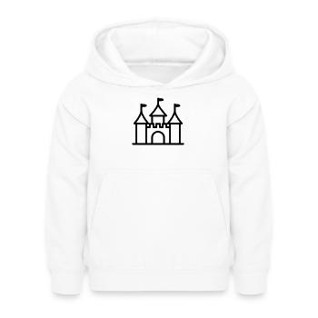 castle - Kids Hoodie - white - Front - AI Model Kid Female (0cm)