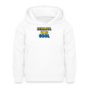 Schwul und Cool / CSD, Pride design - Kinder Hoodie - Weiß - Vorne - AI Model Kid Female (0cm)
