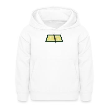 Tennis Court Court Net Geometric - Sweat à capuche Enfant - blanc - Devant - AI Model Kid Female (0cm)