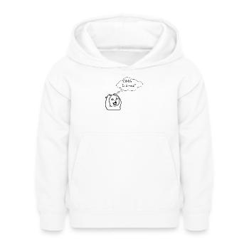 omg - Kids Hoodie - white - Front - AI Model Kid Female (0cm)