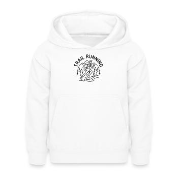 Course sur sentier - Sweat à capuche Enfant - blanc - Devant - AI Model Kid Female (0cm)