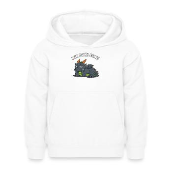 Drache Mir Doch Egal Lustiger Spruch - Kinder Hoodie - Weiß - Vorne - AI Model Kid Female (0cm)