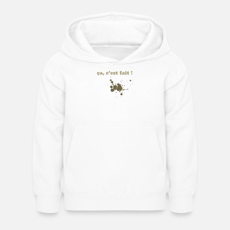 Ça c'est fait ! Maladresse et taches marrons  - Sweat à capuche Enfant - blanc