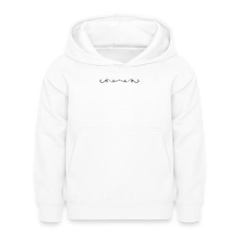 Gamme d’ornements - Sweat à capuche Enfant - blanc - Devant - AI Model Kid Female (0cm)