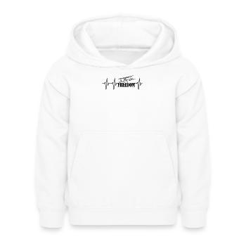 Avion sans impulsion liberté de l’aviation battement de cœur - Sweat à capuche Enfant - blanc - Devant - AI Model Kid Female (0cm)