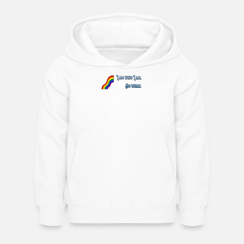 Je suis - Sweat à capuche Enfant - blanc