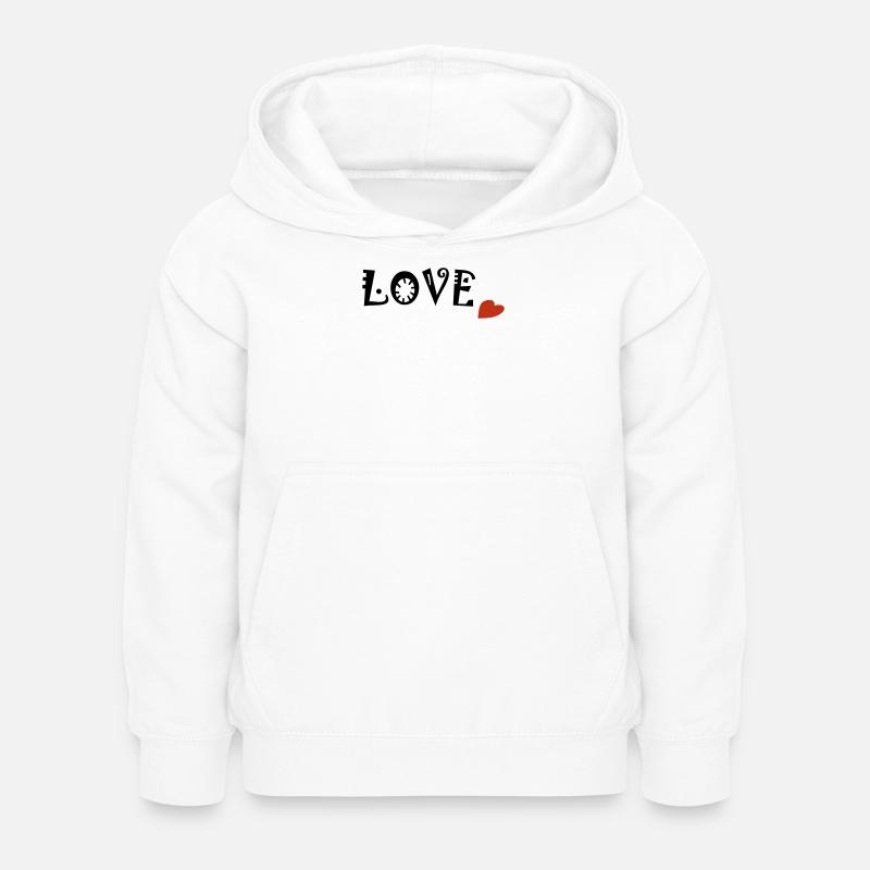 Amour - Sweat à capuche Enfant - blanc