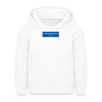 Leeuwarden Ortsschild - Kinder Hoodie - Weiß - Vorne - AI Model Kid Female (0cm)