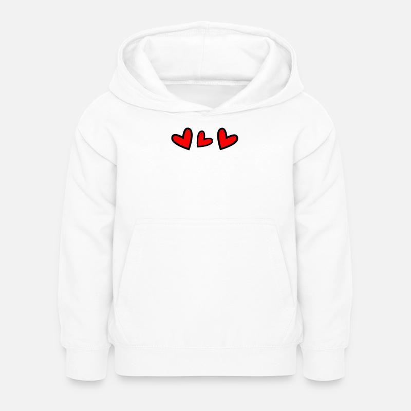 COEUR - Sweat à capuche Enfant - blanc