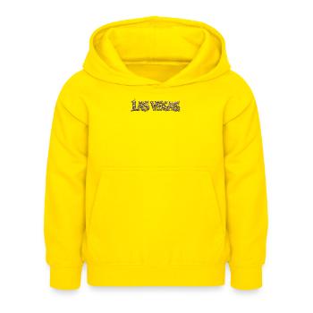 LAS VEGAS | Fontaine du Crâne d’Or - Sweat à capuche Enfant - jaune - Devant - AI Model Kid Female (0cm)