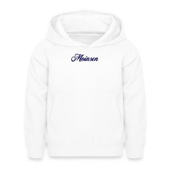 Moinsen (Magasin de laits1) - Sweat à capuche Enfant - blanc - Devant - AI Model Kid Female (0cm)