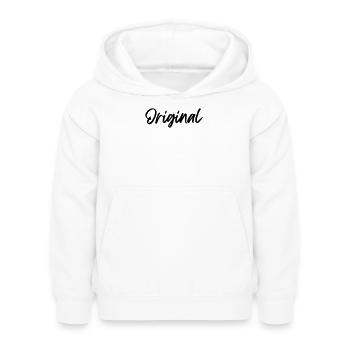 Original - Kinder Hoodie - Weiß - Vorne - AI Model Kid Female (0cm)