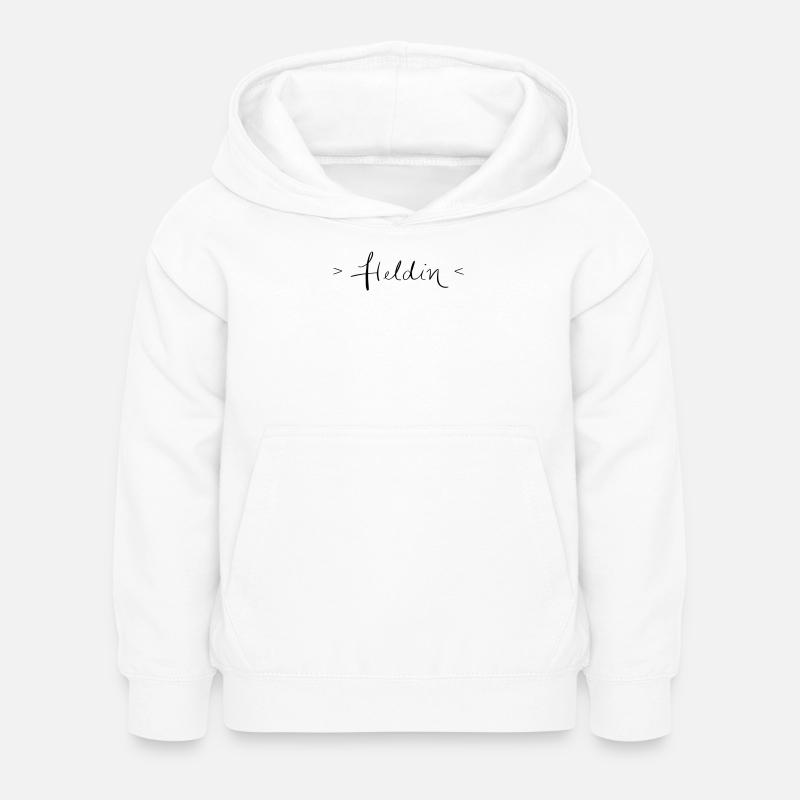 Heldin - Kinder Hoodie - Weiß
