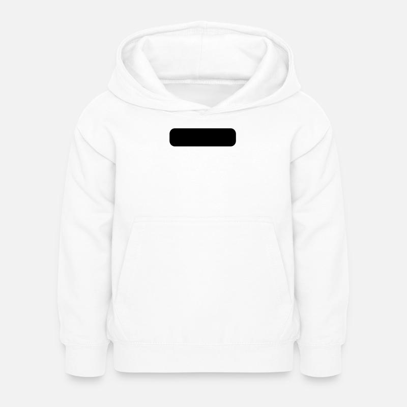 Rounded rectangle - Kids Hoodie - white
