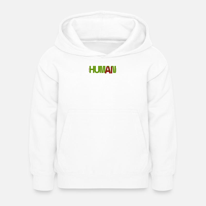 Humain - Sweat à capuche Enfant - blanc