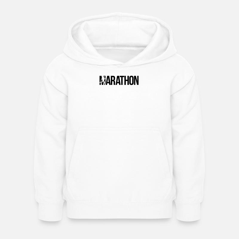 marathon - Kinder Hoodie - Weiß