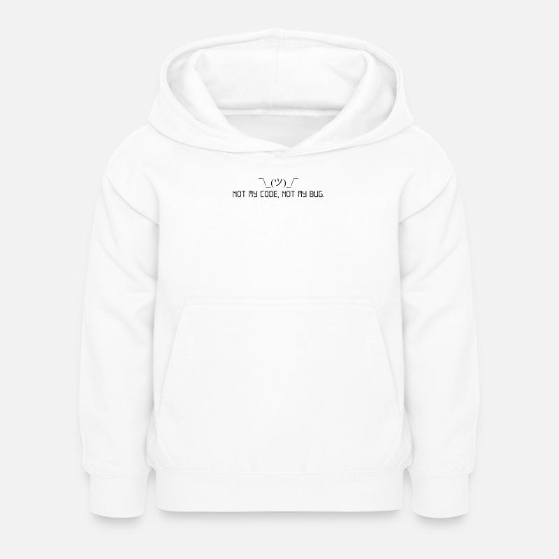 Not my code, not my bug. - Kinder Hoodie - Weiß