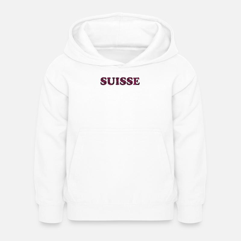 SUISSE. PAYS - Sweat à capuche Enfant - blanc