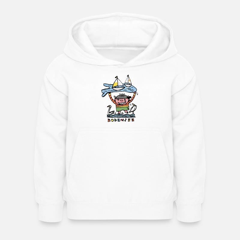 Bodensee - Kinder Hoodie - Weiß