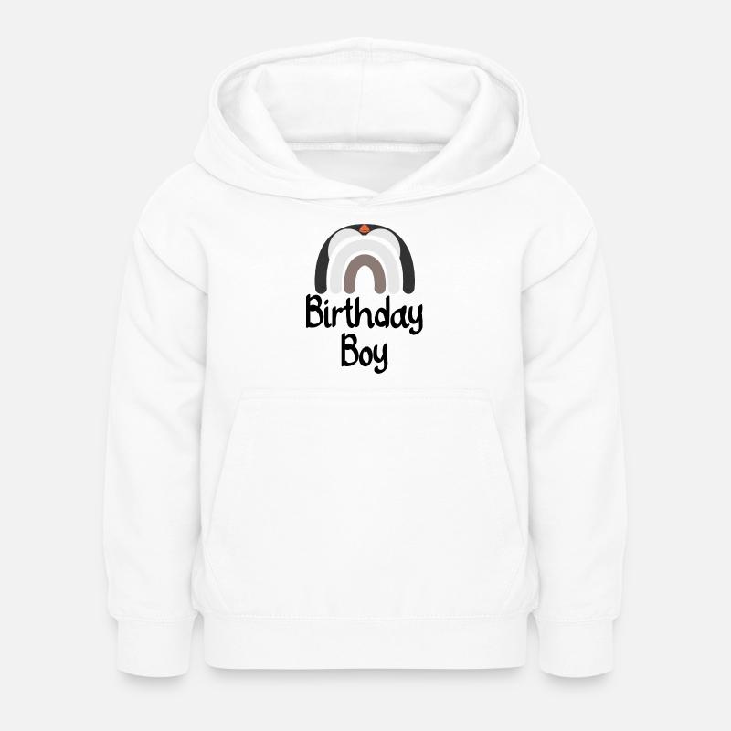 Erdiger Regenbogenbogen - Kinder Hoodie - Weiß