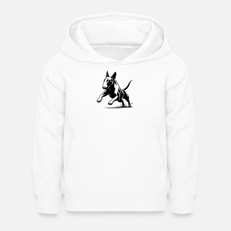 Bullterrier - Kinder Hoodie - Weiß