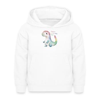 Mignon dinosaure arc-en-ciel - Passez une journée rawr-some ! - Sweat à capuche Enfant - blanc - Devant - AI Model Kid Female (0cm)