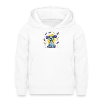 Stardog en orbite colorée - Sweat à capuche Enfant - blanc - Devant - AI Model Kid Female (0cm)
