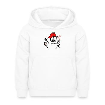 Detektiv mit Pfeife - Kinder Hoodie - Weiß - Vorne - AI Model Kid Female (0cm)