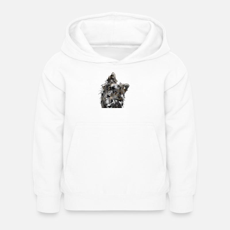 Berger australien - Sweat à capuche Enfant - blanc