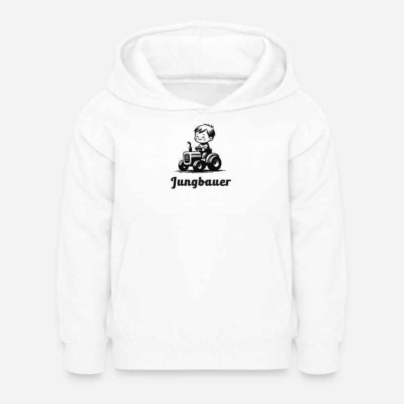 jungbauer nachwuchs bauernhof bauer babygeschenk - Kinder Hoodie - Weiß