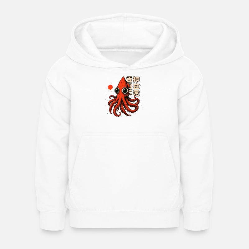 TSHIRT DE CALAMAR - Sweat à capuche Enfant - blanc