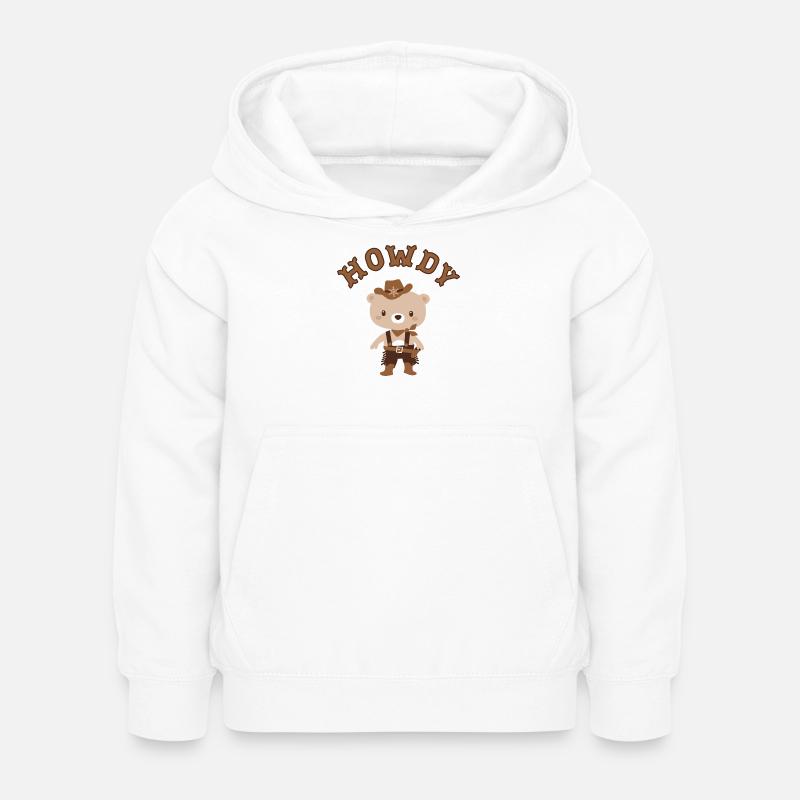 Howdy Teddy Cowboy - Sweat à capuche Enfant - blanc