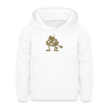 Funny poop pile dancing - Kids Hoodie - white - Front - AI Model Kid Female (0cm)