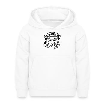 Jeux vidéo - Sweat à capuche Enfant - blanc - Devant - AI Model Kid Female (0cm)
