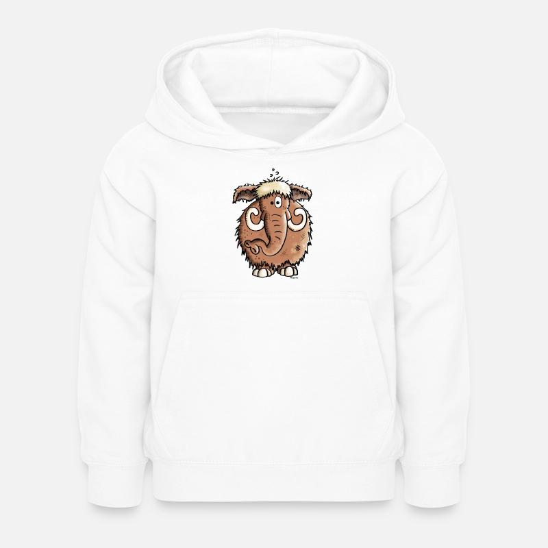 Géant Mammoth - Eléphant - Sweat à capuche Enfant - blanc
