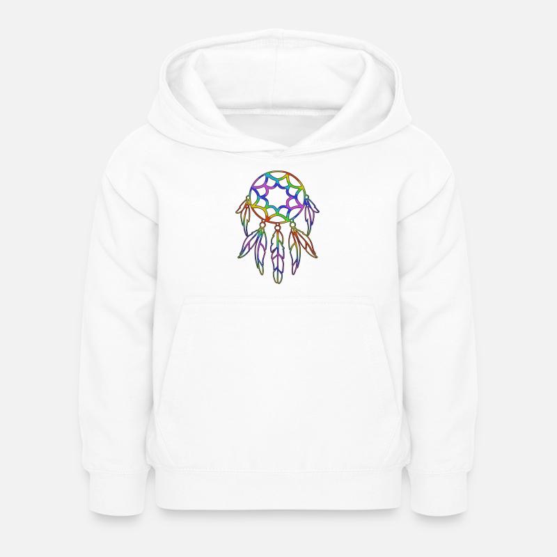 Conception du capteur de rêves - Sweat à capuche Enfant - blanc