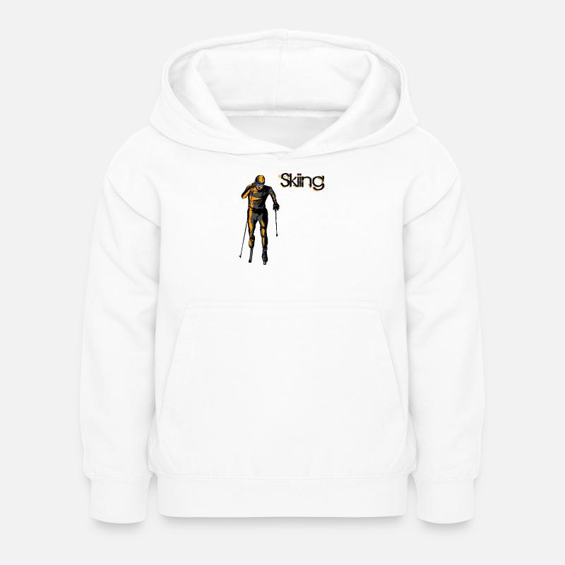 Ski de fond - Sweat à capuche Enfant - blanc