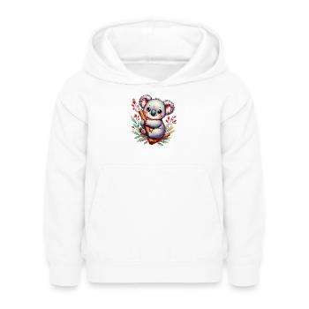 Koala - Kinder Hoodie - Weiß - Vorne - AI Model Kid Female (0cm)