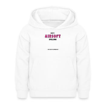 Airsoft Player Best Airsofter Birthday - Kids Hoodie - white - Front - AI Model Kid Female (0cm)