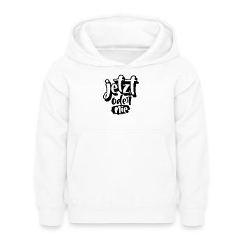 Maintenant ou jamais - Sweat à capuche Enfant - blanc - Devant - AI Model Kid Female (0cm)