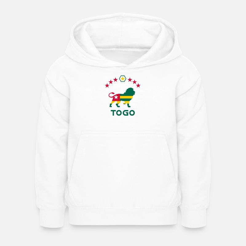 Conception du drapeau du Lion du Togo / Lomé cadeau Afrique - Sweat à capuche Enfant - blanc