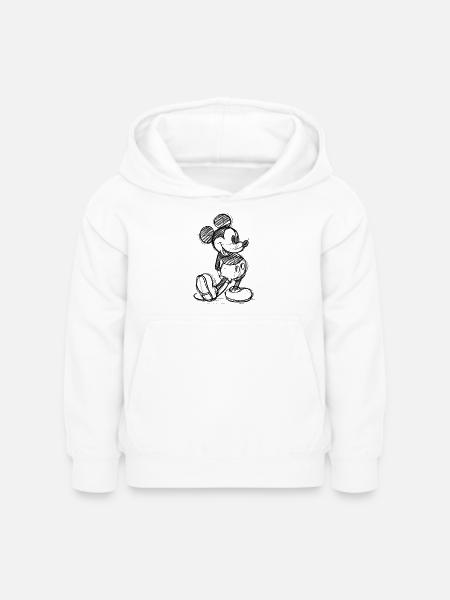 Mickey & Minnie Zeichnung - Kinder Hoodie - Weiß