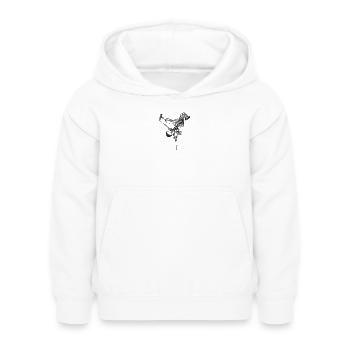 hip hop - Kinder Hoodie - Weiß - Vorne - AI Model Kid Female (0cm)