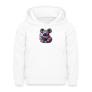 Koala - Kinder Hoodie - Weiß - Vorne - AI Model Kid Female (0cm)